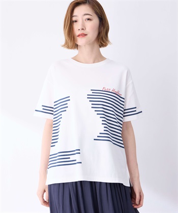 Petit Honfleur 【冷感】デザインボーダーＴシャツ_subthumb_5