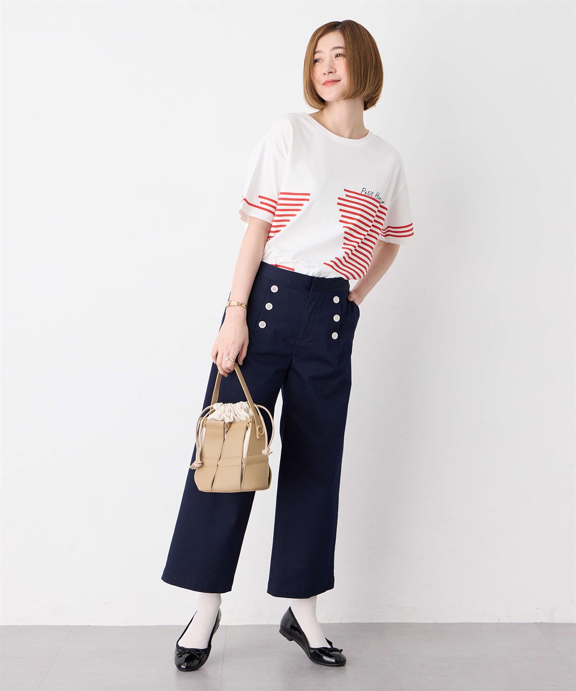 Petit Honfleur 【冷感】デザインボーダーＴシャツ_sub_9