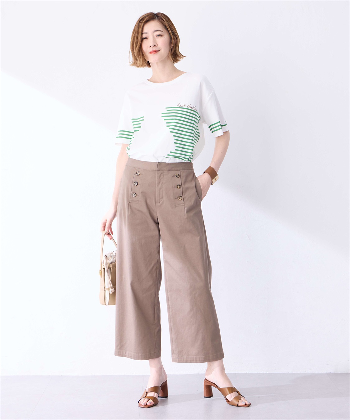 Petit Honfleur 【冷感】デザインボーダーＴシャツ_sub_13