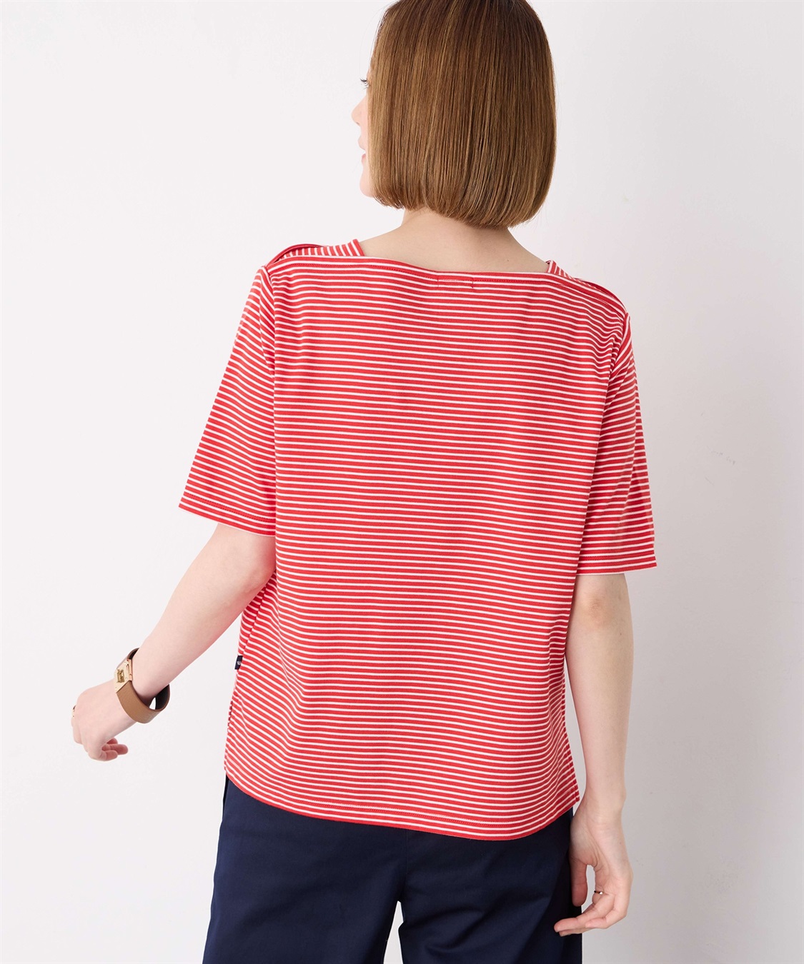 Petit Honfleur 【冷感】ボタンボーダープルオーバー_sub_3