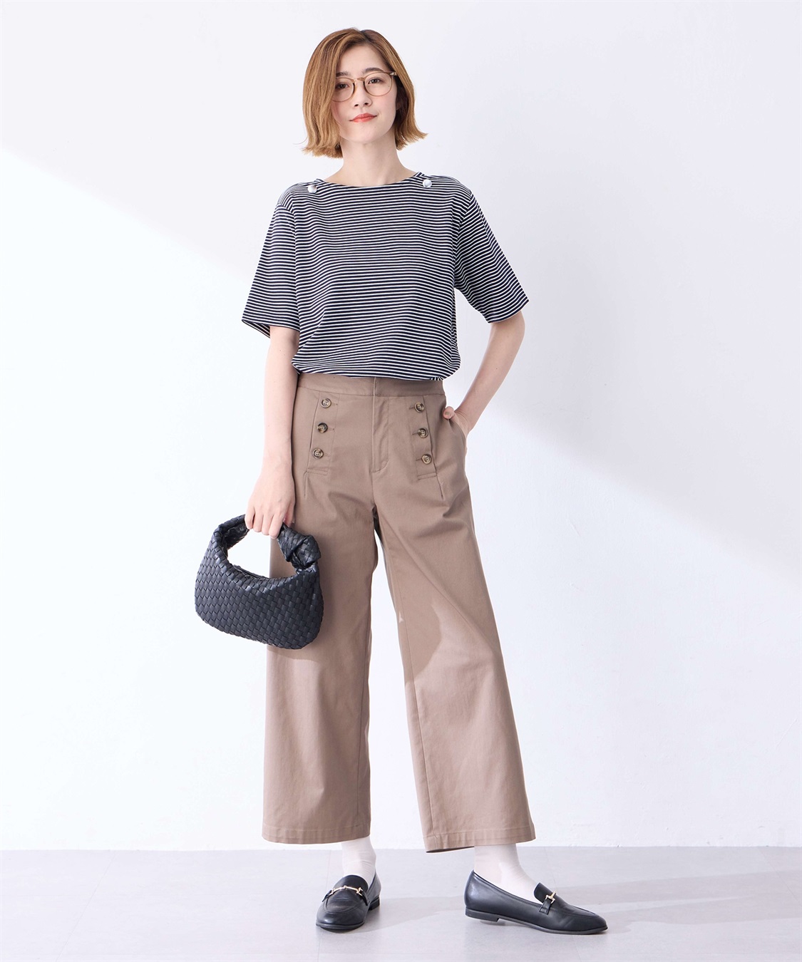 Petit Honfleur 【冷感】ボタンボーダープルオーバー_sub_10