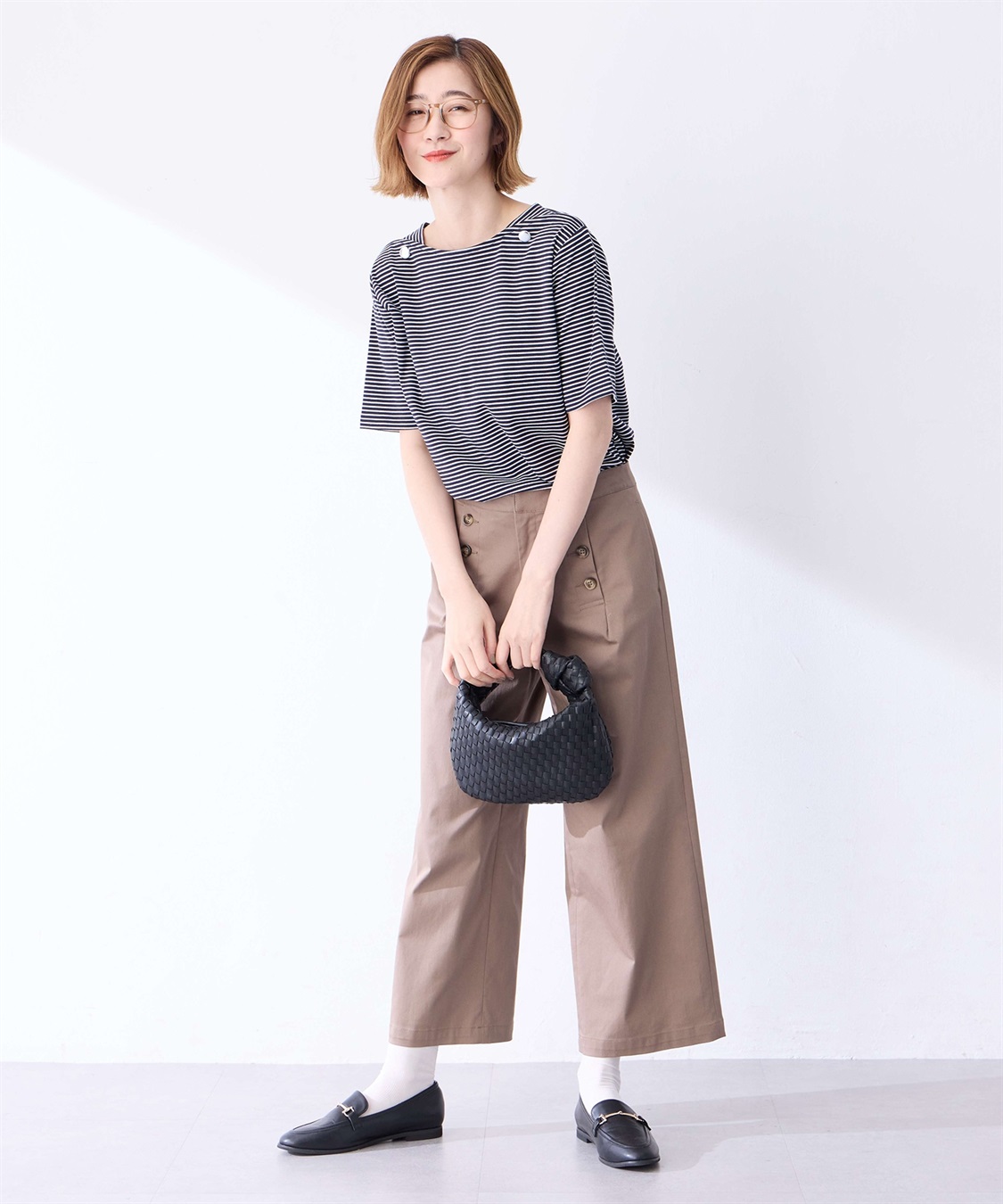 Petit Honfleur 【冷感】ボタンボーダープルオーバー_sub_11