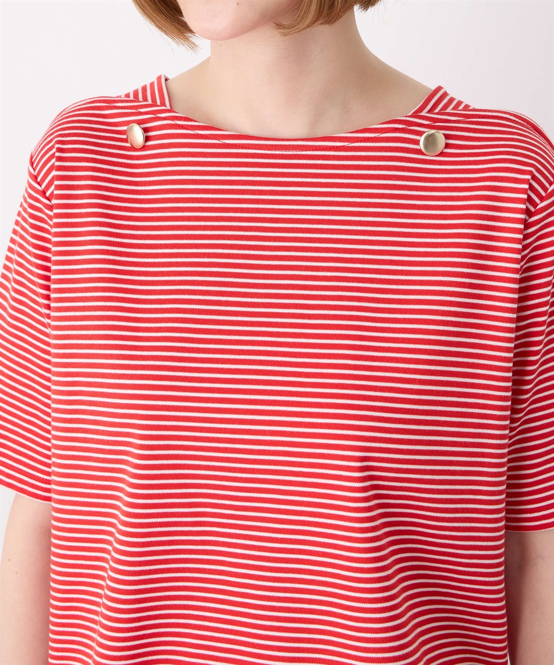 Petit Honfleur 【冷感】ボタンボーダープルオーバー_sub_15