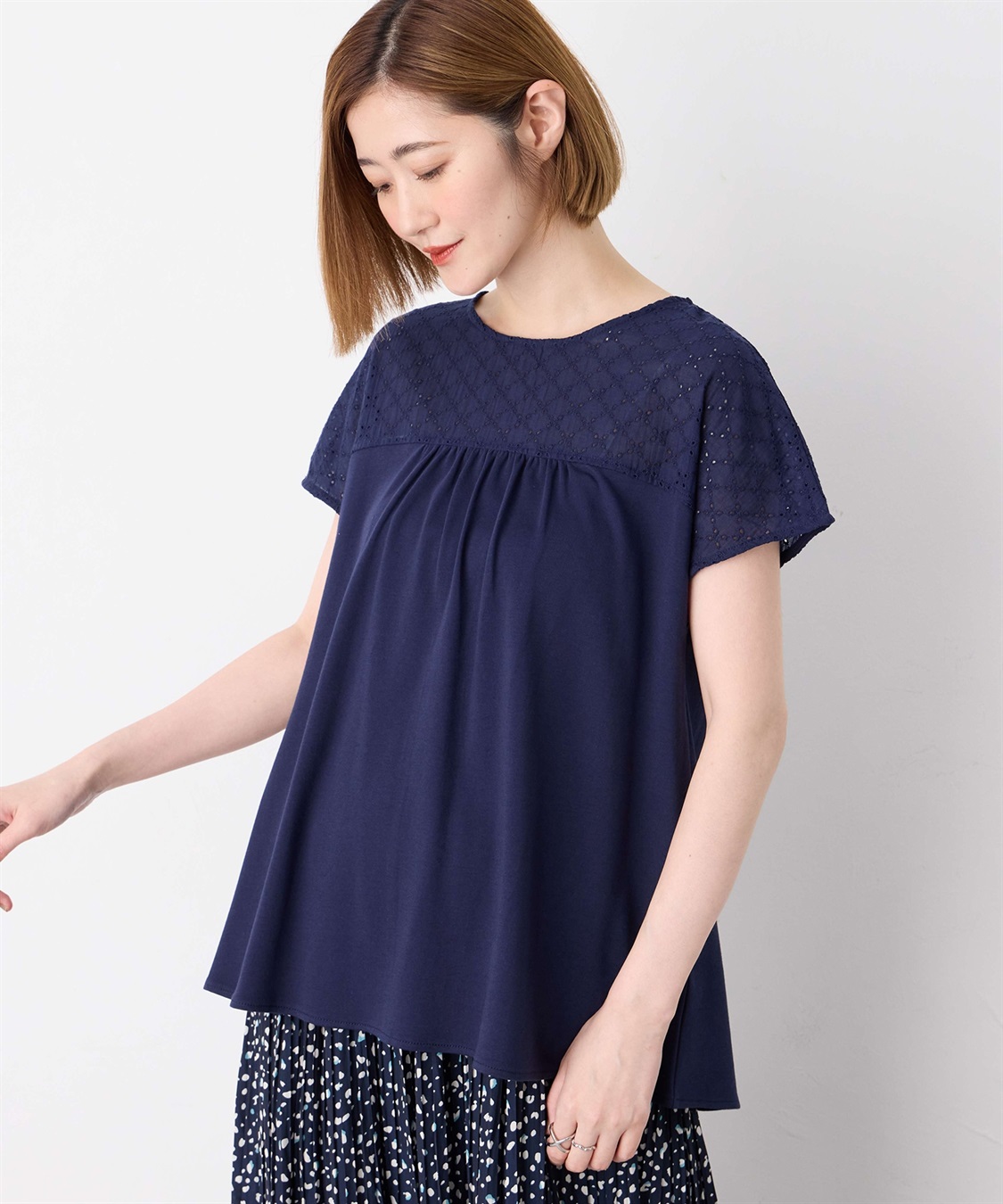 Petit Honfleur レースドッキングプルオーバー_sub_5