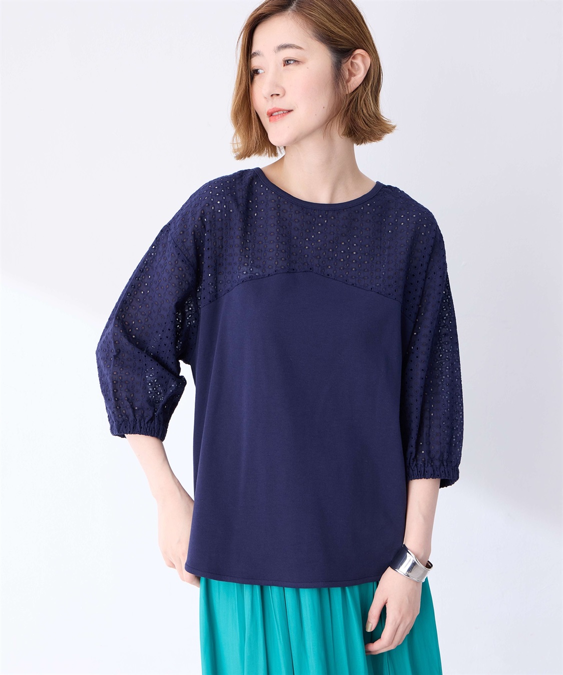 Petit Honfleur ヨークレースプルオーバー_sub_1