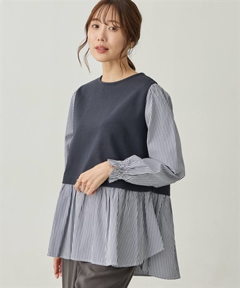 Petit Honfleur 異素材切替プルオーバー_subthumb_7