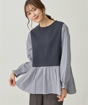 Petit Honfleur 異素材切替プルオーバー_subthumb_8