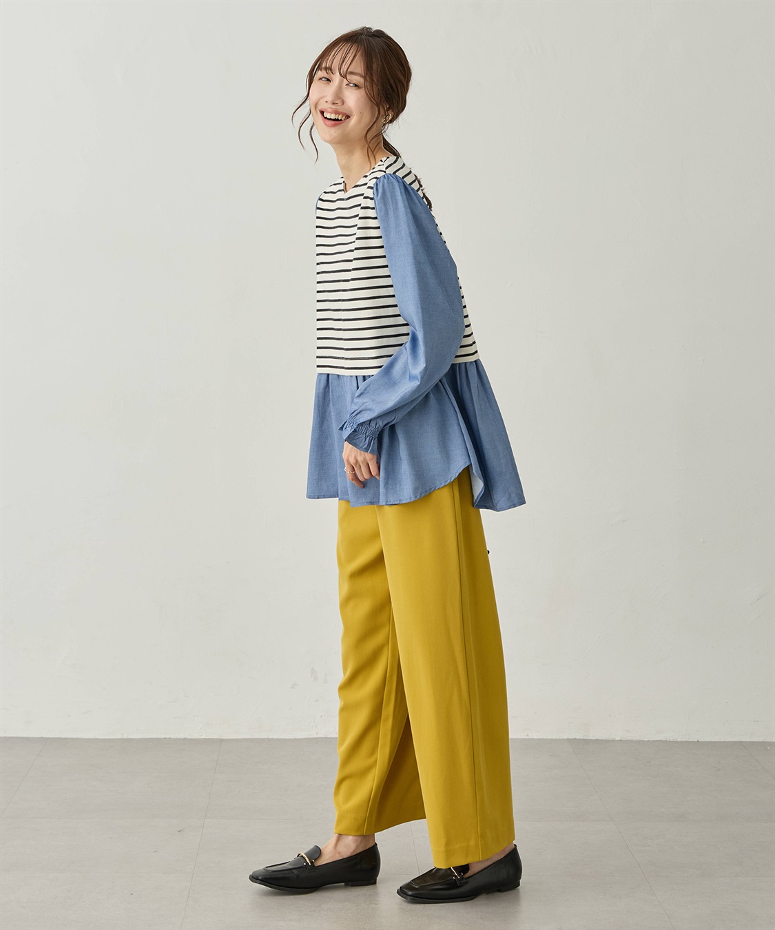 Petit Honfleur 異素材切替プルオーバー_sub_13