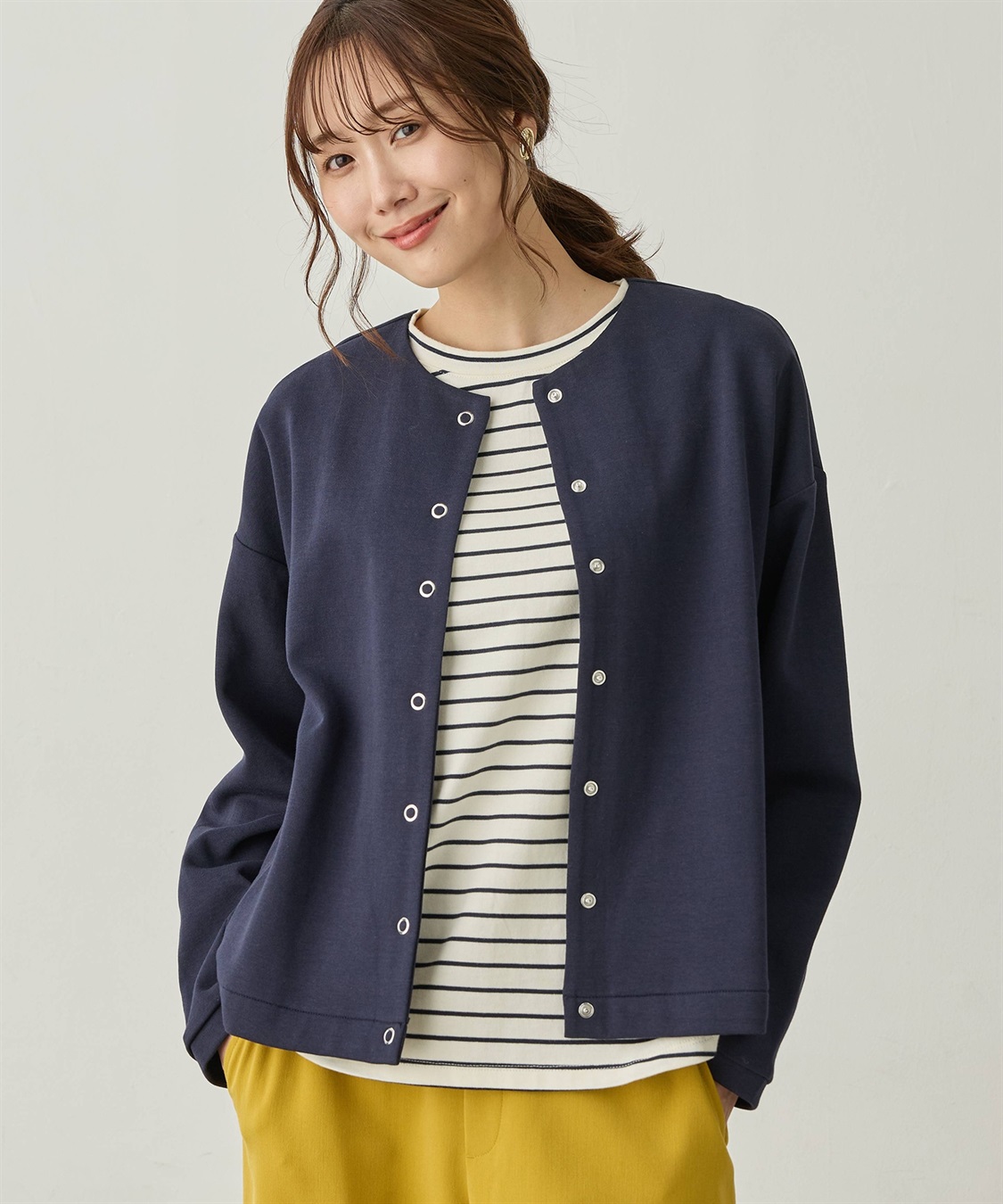 Petit Honfleur リングドットカーディガン_sub_5