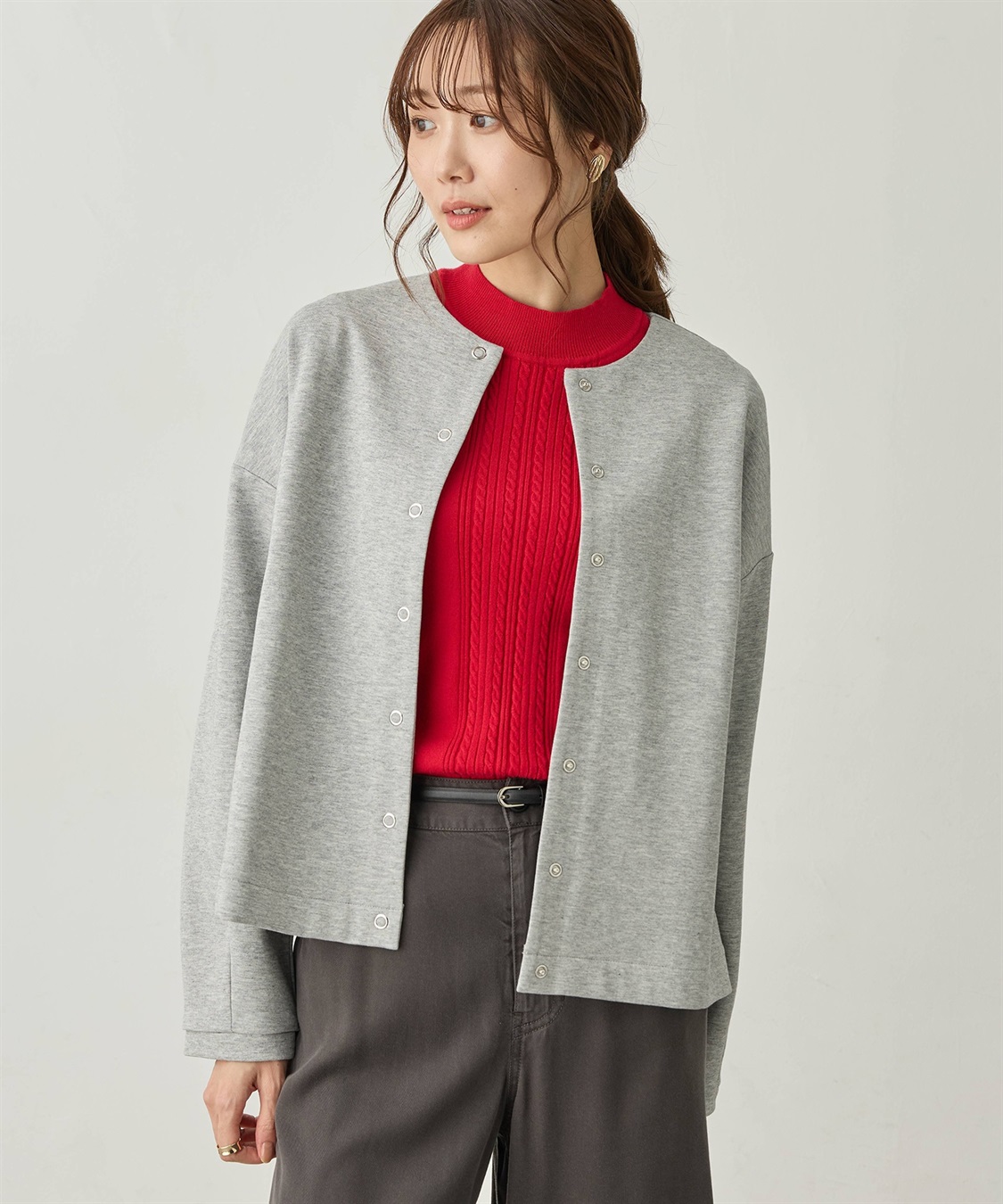 Petit Honfleur リングドットカーディガン_sub_8