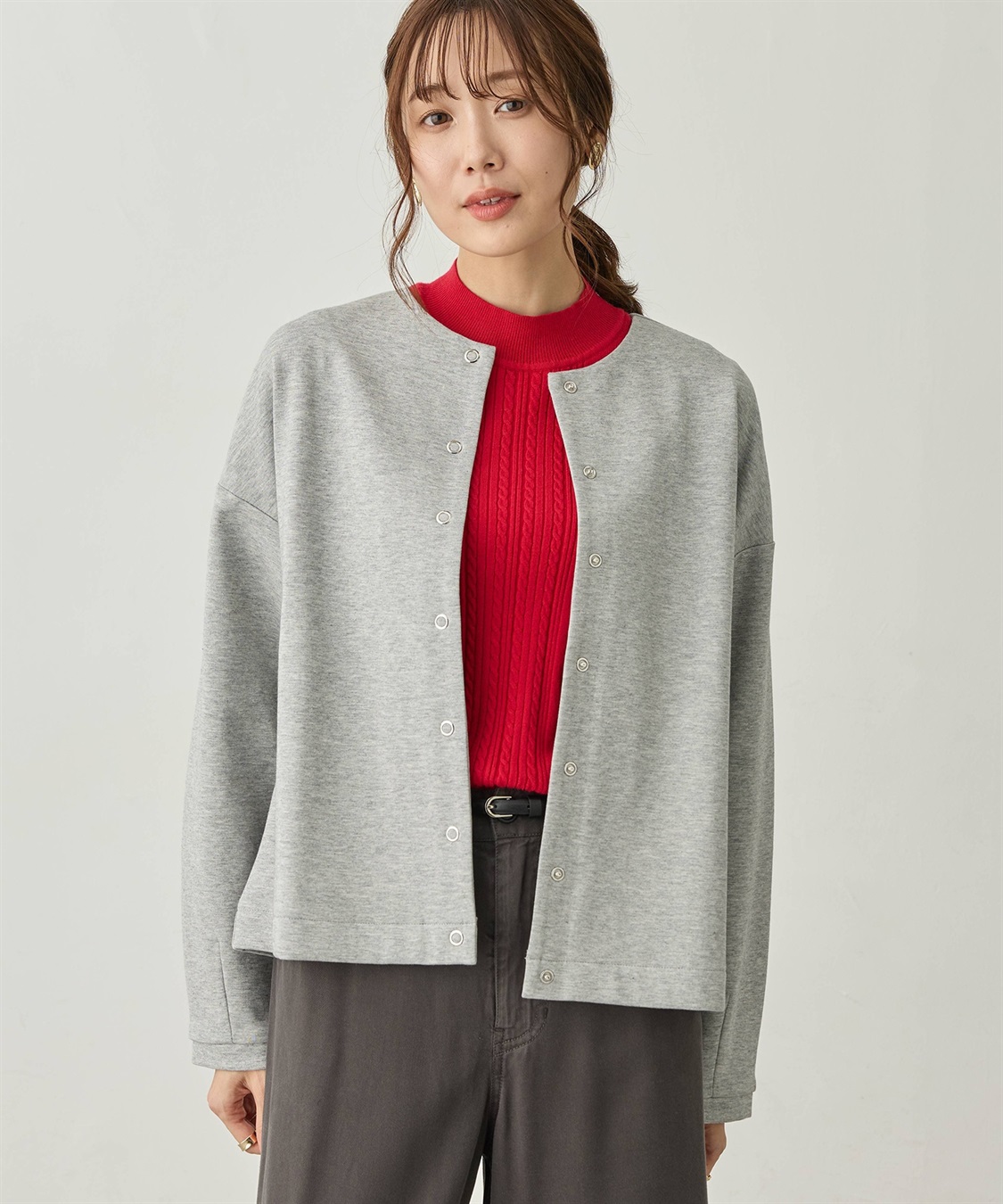 Petit Honfleur リングドットカーディガン_sub_9