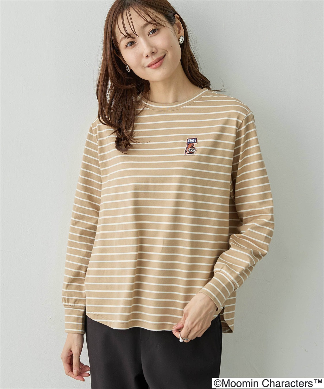 Petit Honfleur 【ムーミン】ミイワッペン刺しゅうロンT_sub_2