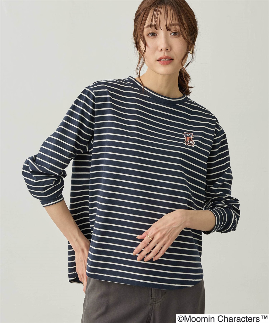 Petit Honfleur 【ムーミン】ミイワッペン刺しゅうロンT_sub_5