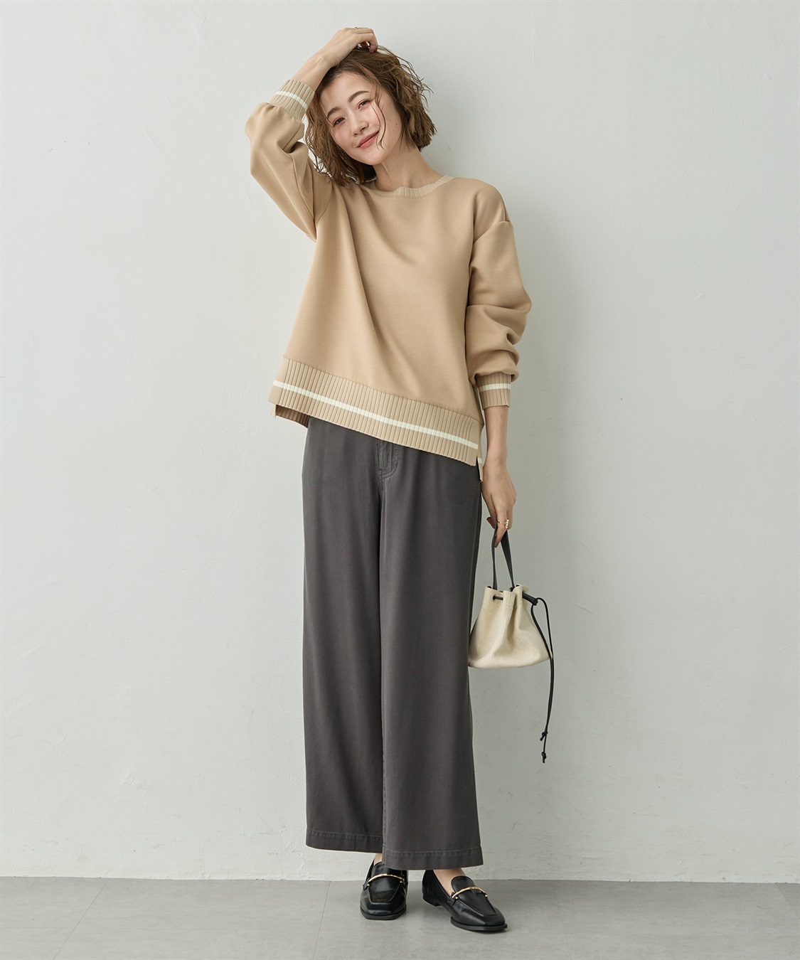 Petit Honfleur リブニットドッキングプルオーバー_sub_10