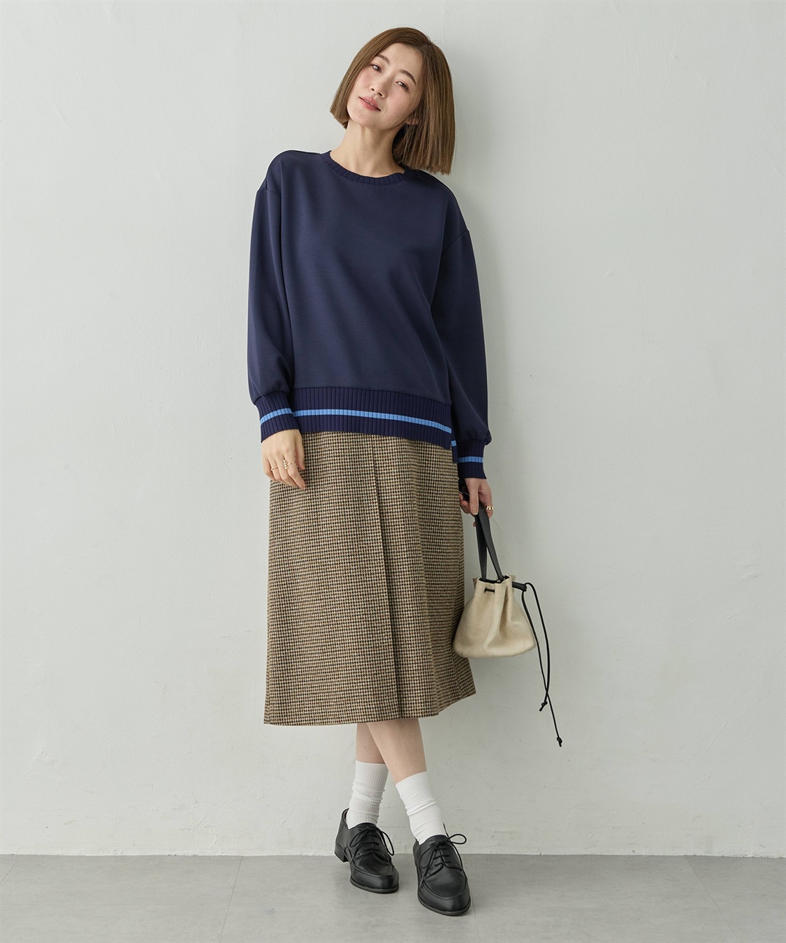 Petit Honfleur リブニットドッキングプルオーバー_sub_12