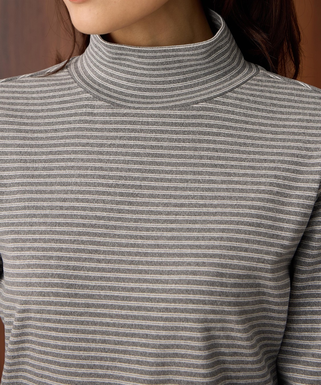 Petit Honfleur 起毛ハイネックプルオーバー_sub_8