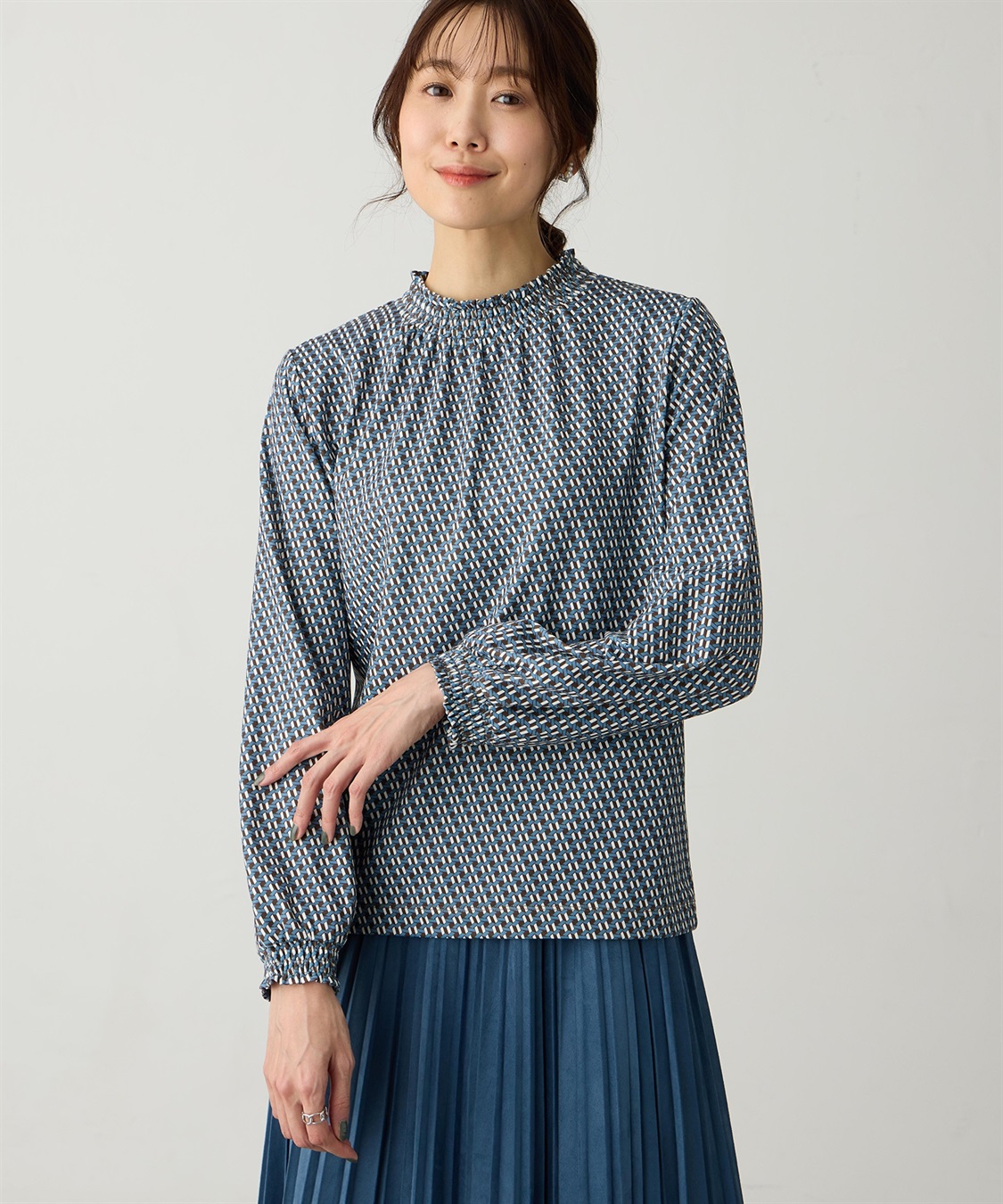 Petit Honfleur シャーリングプリントプルオーバー_sub_1