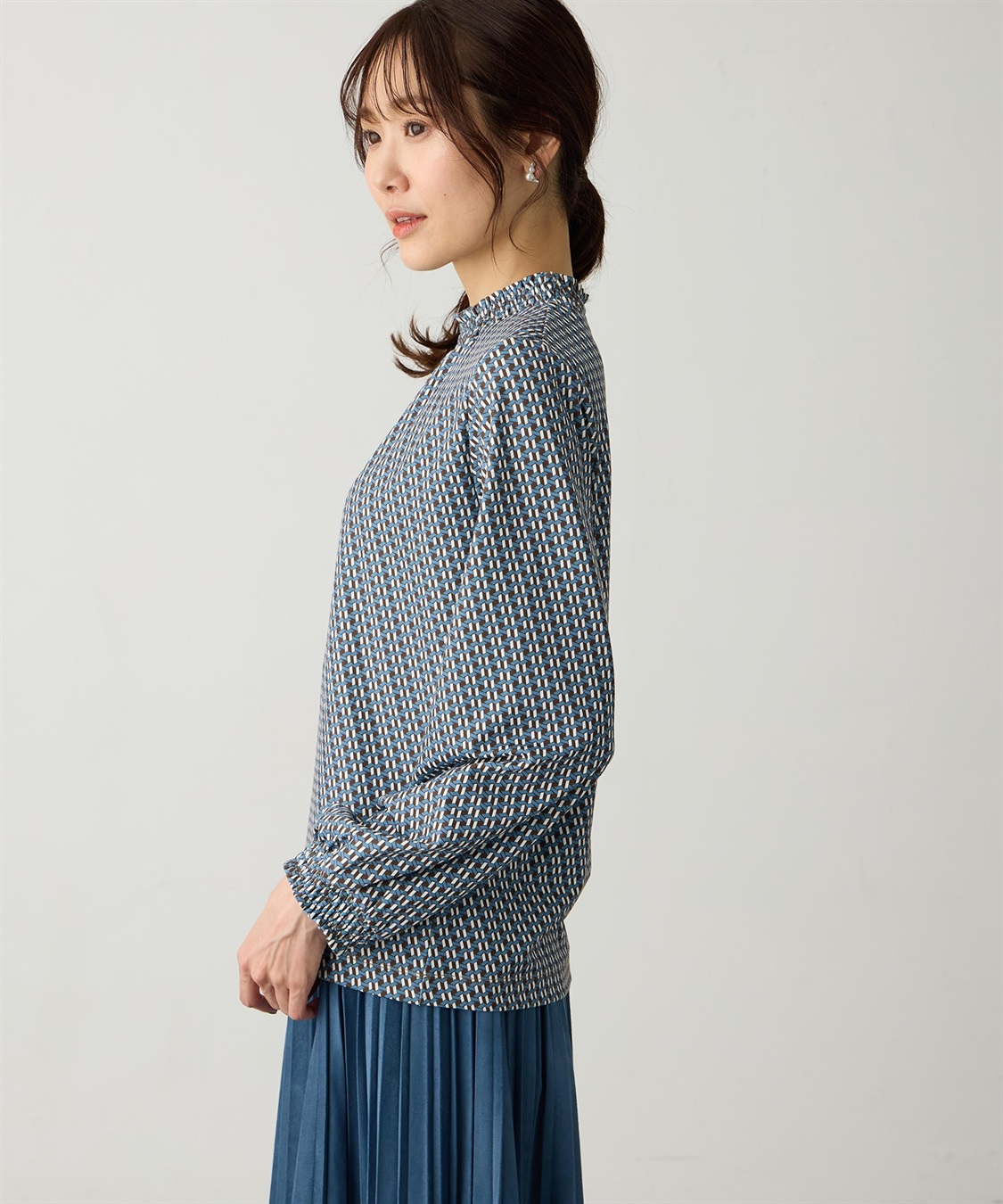 Petit Honfleur シャーリングプリントプルオーバー_sub_2