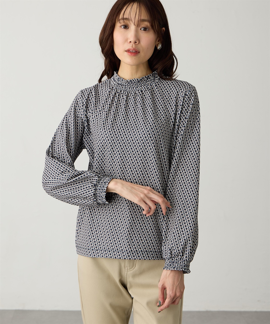 Petit Honfleur シャーリングプリントプルオーバー_sub_5