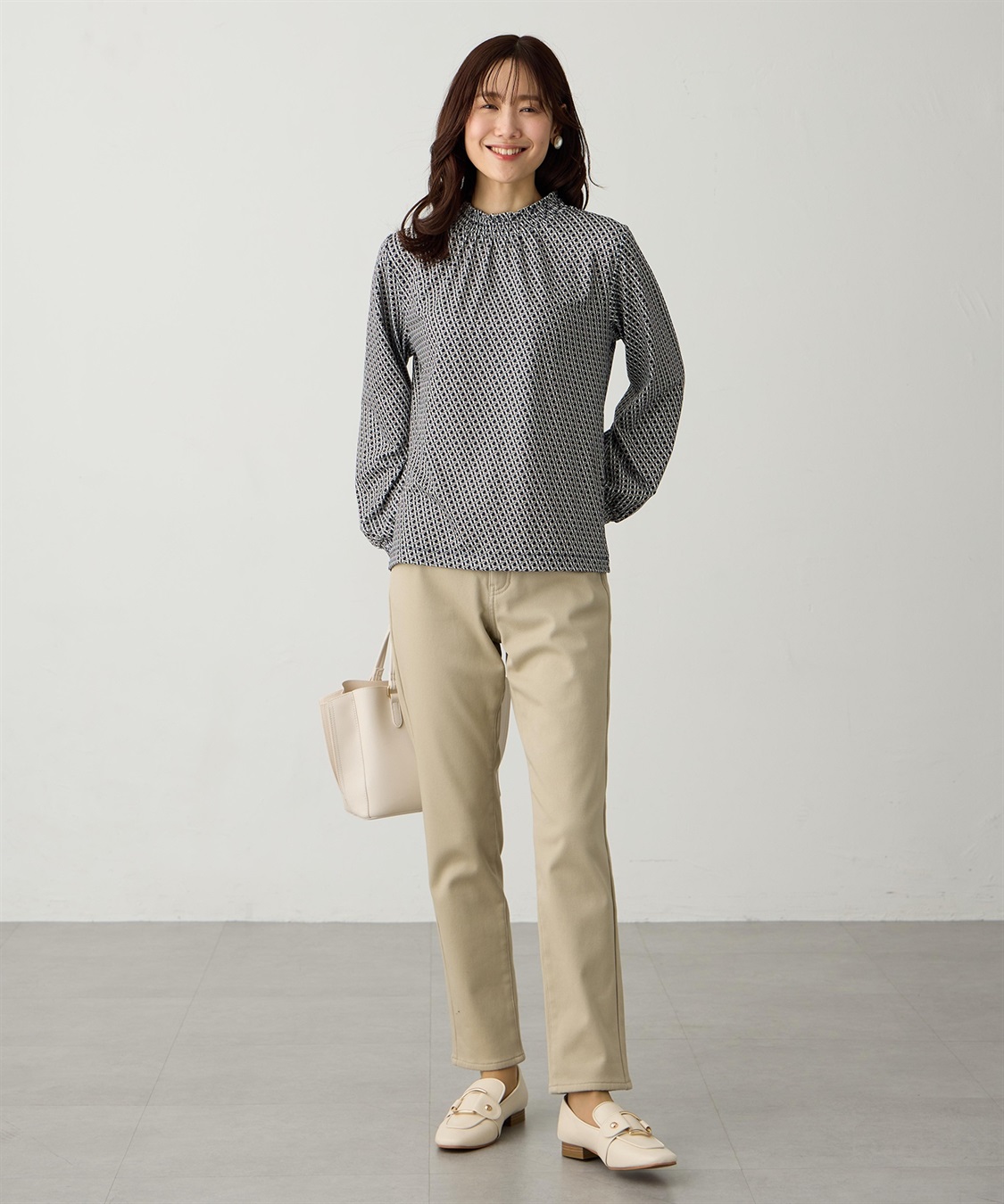 Petit Honfleur シャーリングプリントプルオーバー_sub_13