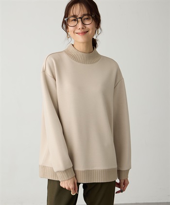 Petit Honfleur ハイネックリブ切替プルオーバー_subthumb_4