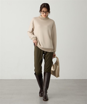 Petit Honfleur ハイネックリブ切替プルオーバー_subthumb_6