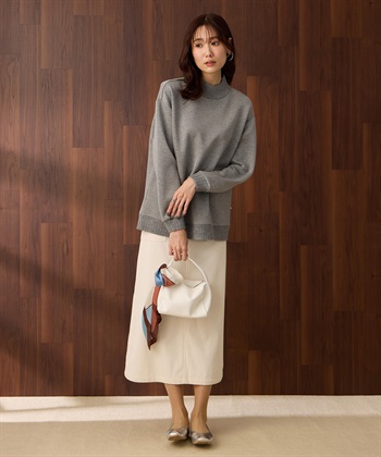 Petit Honfleur ハイネックリブ切替プルオーバー_subthumb_9