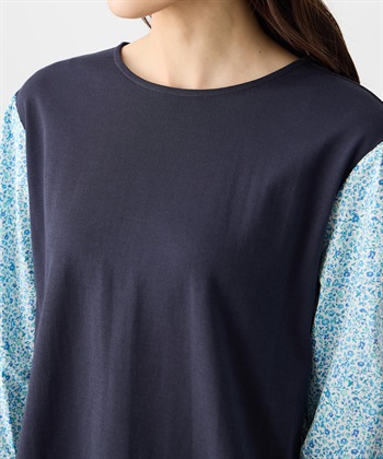 Petit Honfleur 【Liberty】リバティレイヤード風プルオーバー【オーガニックコットン・UVカット・接触冷感】_subthumb_9