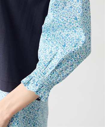 Petit Honfleur 【Liberty】リバティレイヤード風プルオーバー【オーガニックコットン・UVカット・接触冷感】_subthumb_10