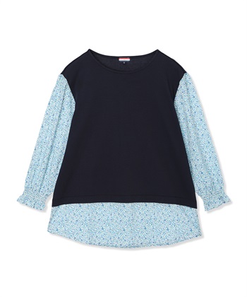 Petit Honfleur 【Liberty】リバティレイヤード風プルオーバー【オーガニックコットン・UVカット・接触冷感】_subthumb_12