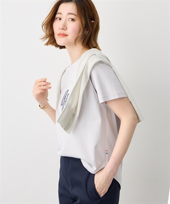 Petit Honfleur 【Liberty】リバティプリントロゴ刺しゅうTシャツ【オーガニックコットン・UVカット・接触冷感】_subthumb_2