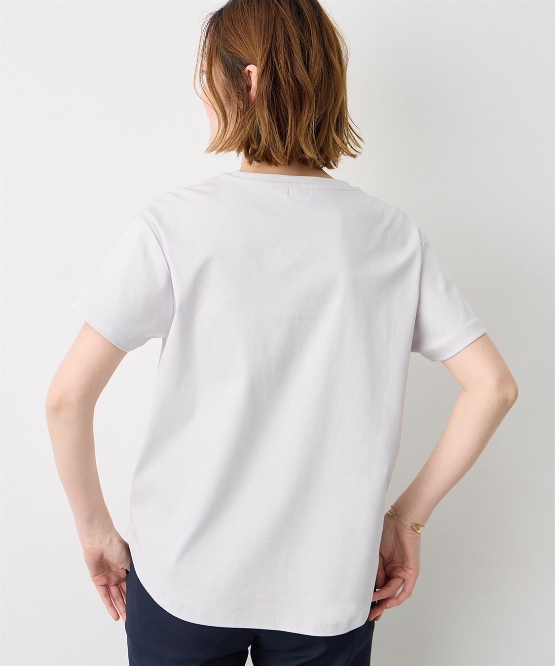 Petit Honfleur 【Liberty】リバティプリントロゴ刺しゅうTシャツ【オーガニックコットン・UVカット・接触冷感】_sub_5