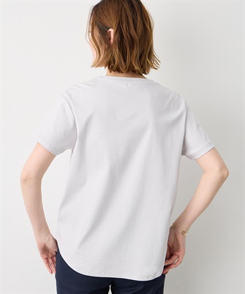 Petit Honfleur 【Liberty】リバティプリントロゴ刺しゅうTシャツ【オーガニックコットン・UVカット・接触冷感】_subthumb_5