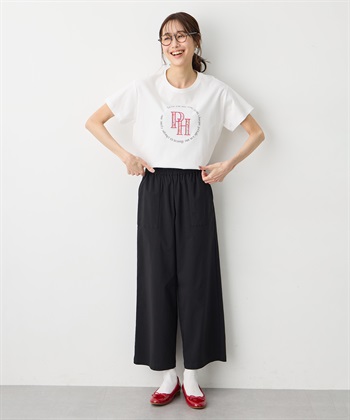 Petit Honfleur 【Liberty】リバティプリントロゴ刺しゅうTシャツ【オーガニックコットン・UVカット・接触冷感】_subthumb_6