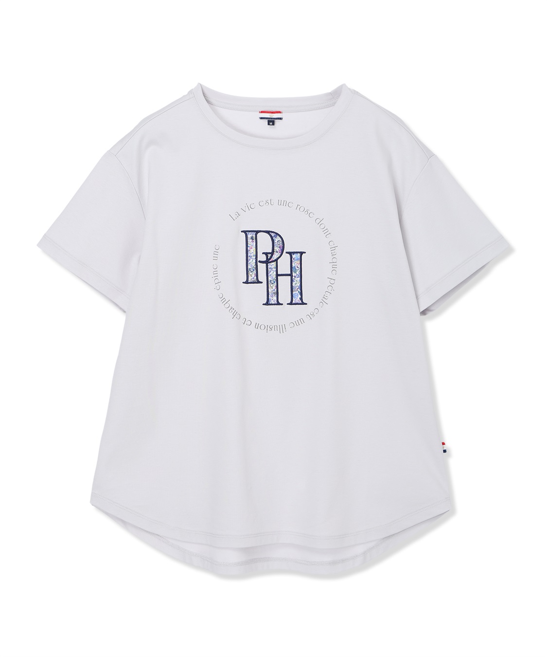 Petit Honfleur 【Liberty】リバティプリントロゴ刺しゅうTシャツ【オーガニックコットン・UVカット・接触冷感】_sub_15
