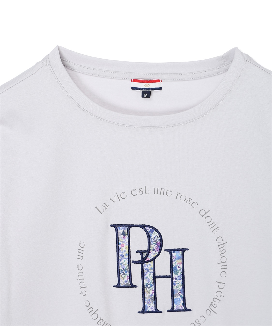 Petit Honfleur 【Liberty】リバティプリントロゴ刺しゅうTシャツ【オーガニックコットン・UVカット・接触冷感】_sub_17