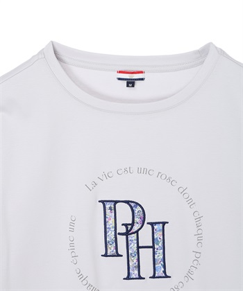 Petit Honfleur 【Liberty】リバティプリントロゴ刺しゅうTシャツ【オーガニックコットン・UVカット・接触冷感】_subthumb_17