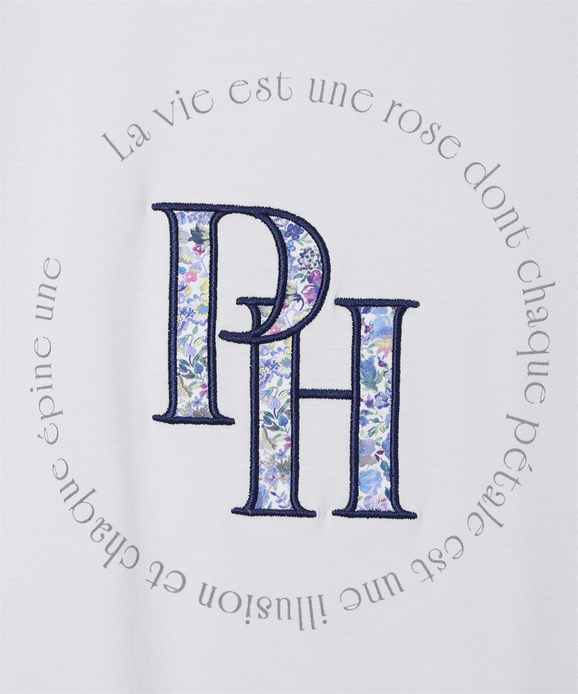 Petit Honfleur 【Liberty】リバティプリントロゴ刺しゅうTシャツ【オーガニックコットン・UVカット・接触冷感】_sub_20
