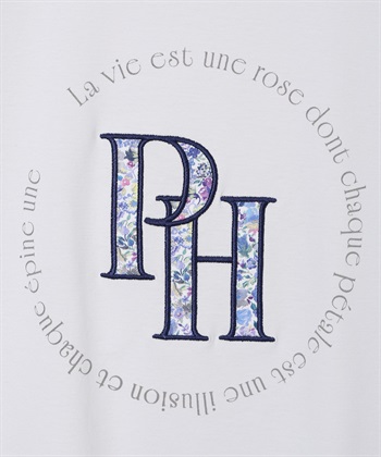 Petit Honfleur 【Liberty】リバティプリントロゴ刺しゅうTシャツ【オーガニックコットン・UVカット・接触冷感】_subthumb_20