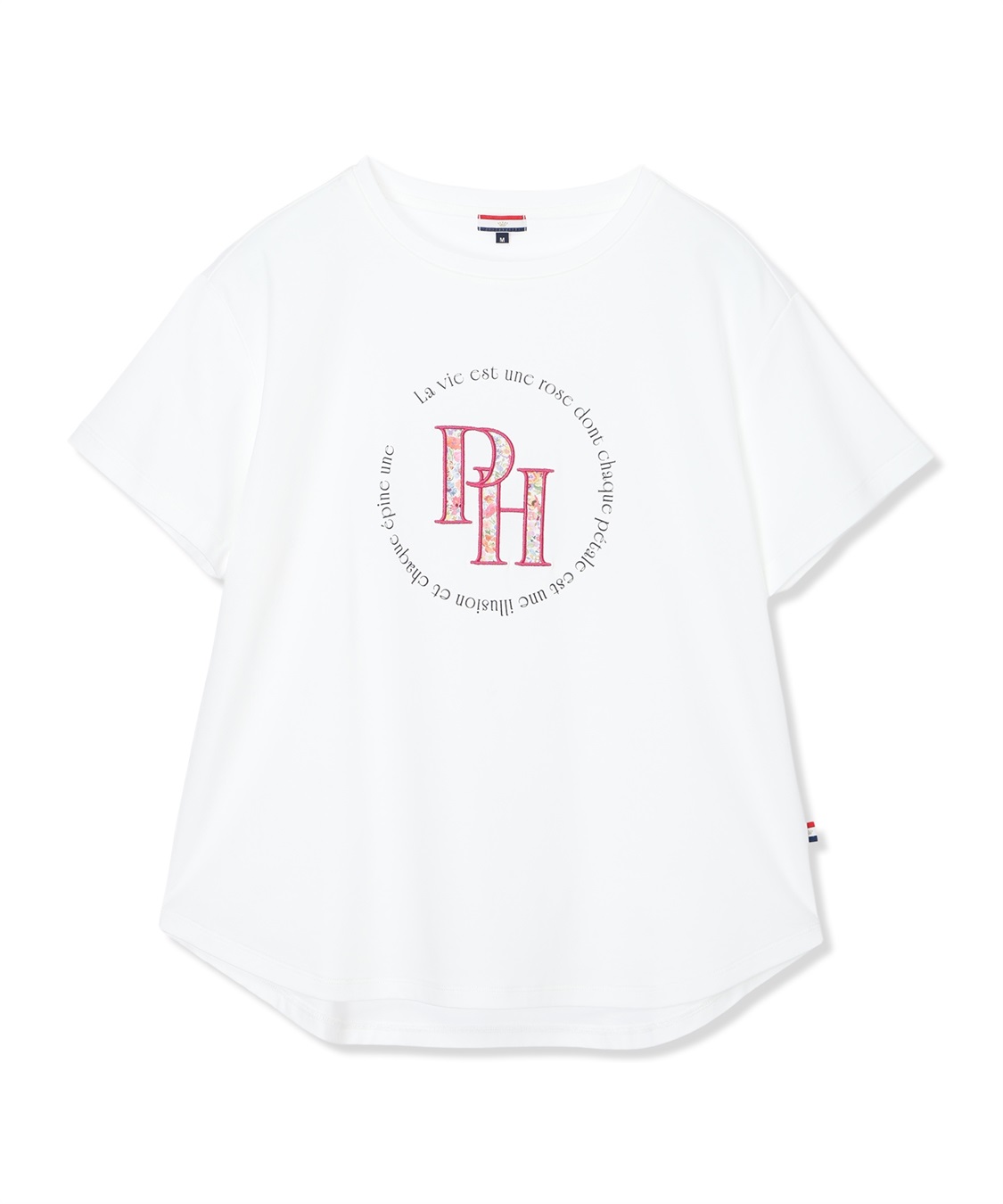 Petit Honfleur 【Liberty】リバティプリントロゴ刺しゅうTシャツ【オーガニックコットン・UVカット・接触冷感】_sub_23