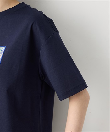 Petit Honfleur 【Liberty】リバティプリントロゴ刺しゅうTシャツ【オーガニックコットンブレンド・UVカット・接触冷感】_subthumb_13