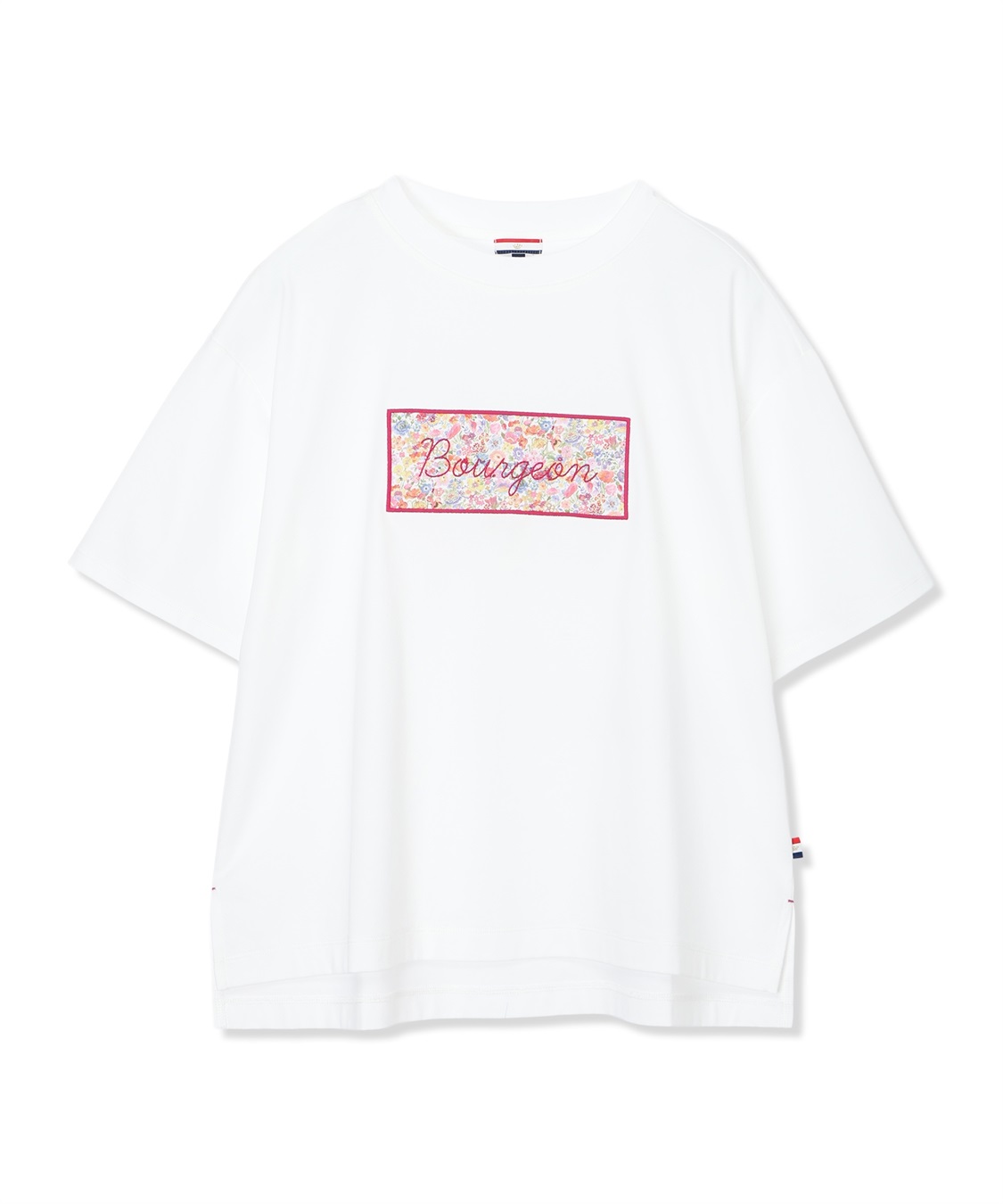 Petit Honfleur 【Liberty】リバティプリントロゴ刺しゅうTシャツ【オーガニックコットンブレンド・UVカット・接触冷感】_sub_24