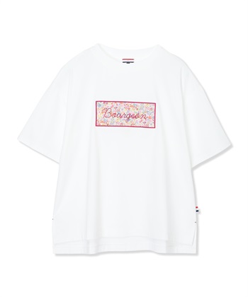 Petit Honfleur 【Liberty】リバティプリントロゴ刺しゅうTシャツ【オーガニックコットンブレンド・UVカット・接触冷感】_subthumb_24