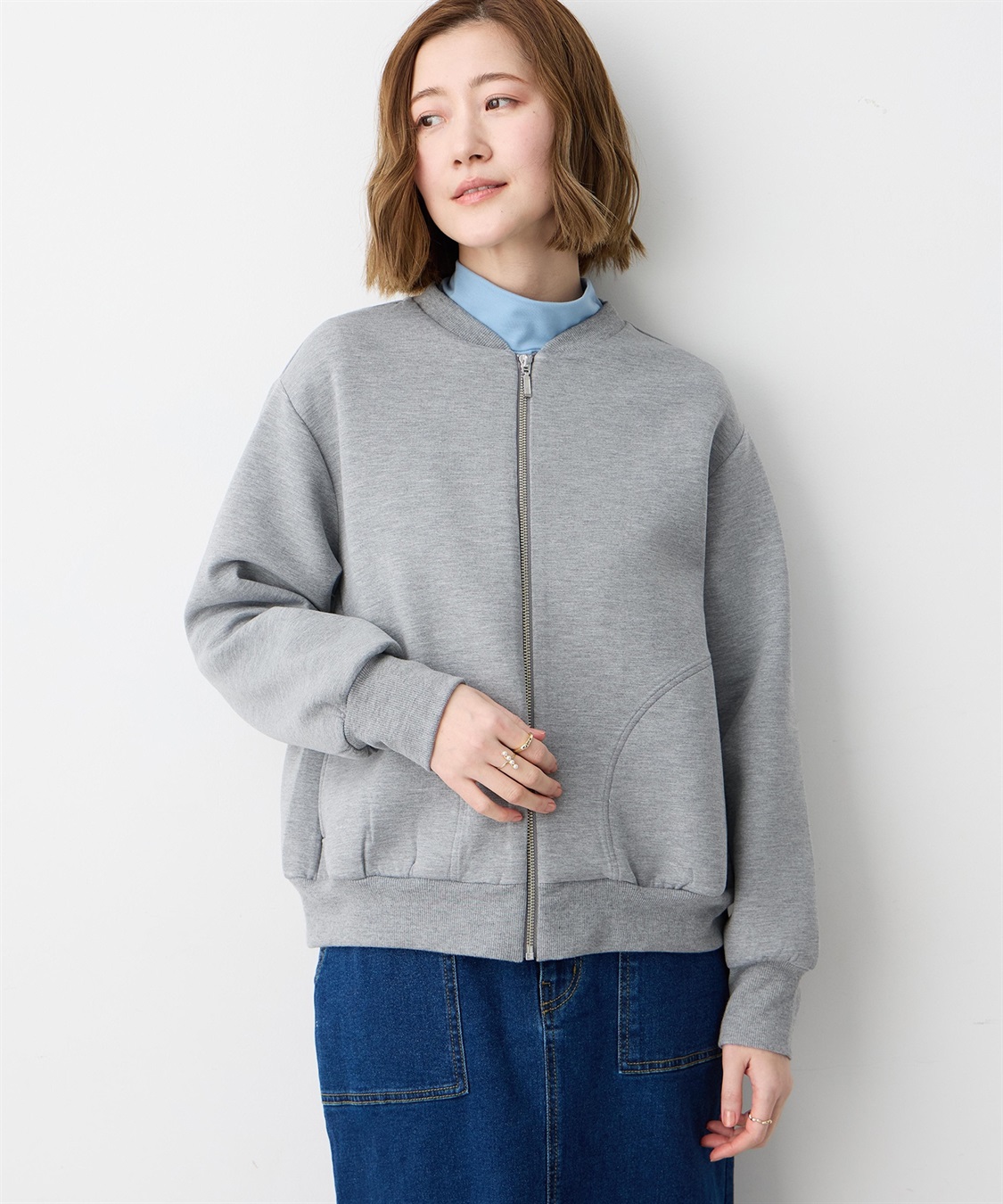 Petit Honfleur ダンボールZIPブルゾン_sub_2