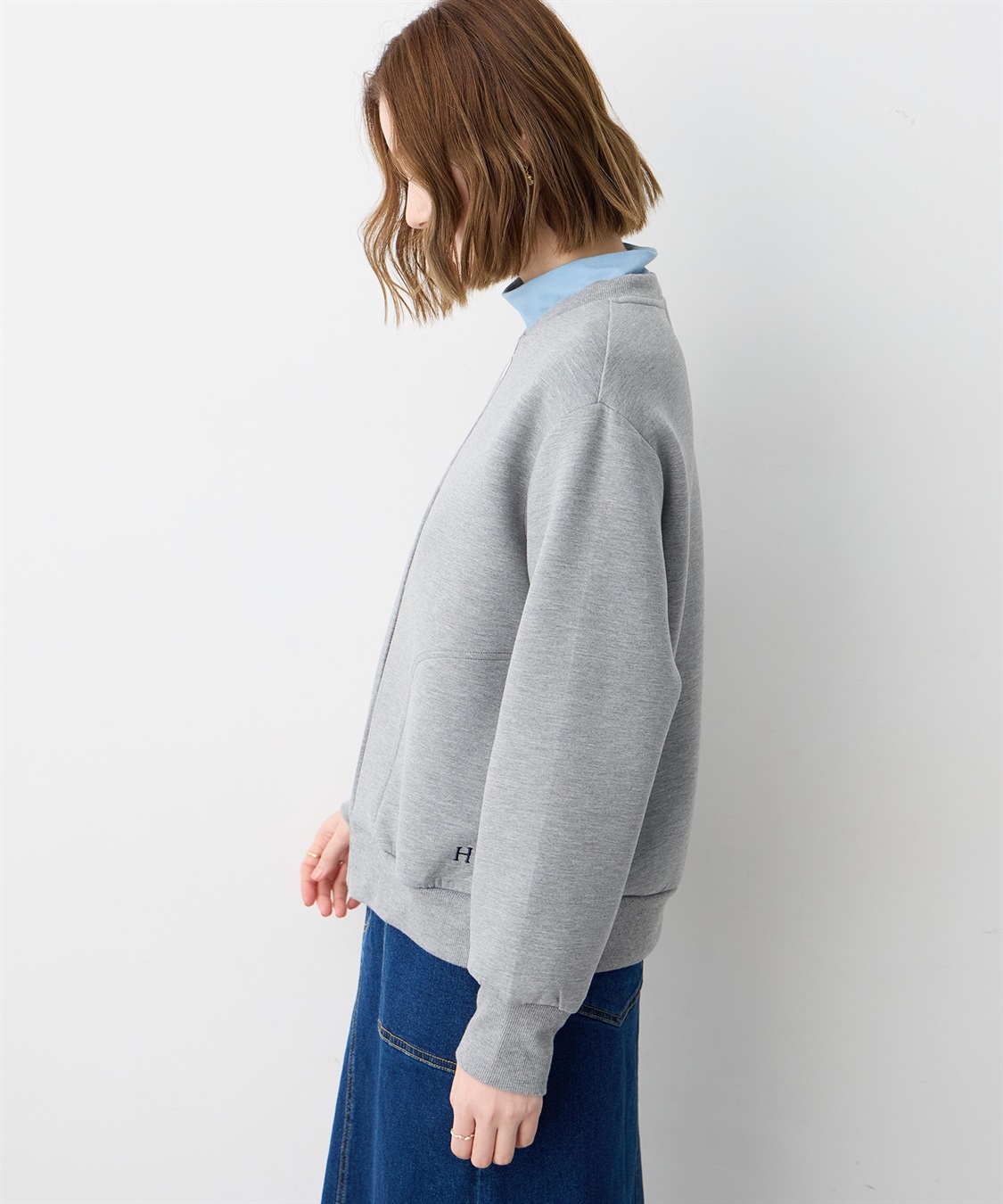 Petit Honfleur ダンボールZIPブルゾン_sub_4