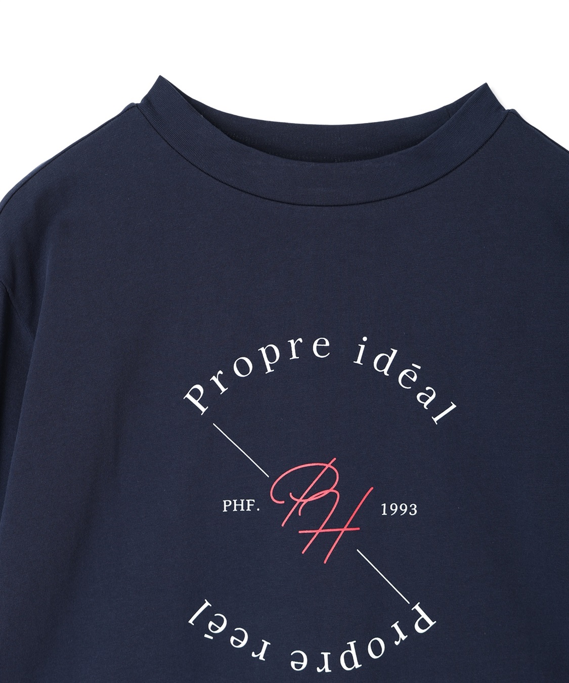 Petit Honfleur ロゴプリントモックネックＴシャツ【オーガニックコットンブレンド】_sub_18