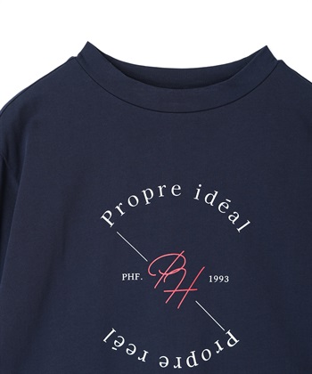 Petit Honfleur ロゴプリントモックネックＴシャツ【オーガニックコットンブレンド】_subthumb_18