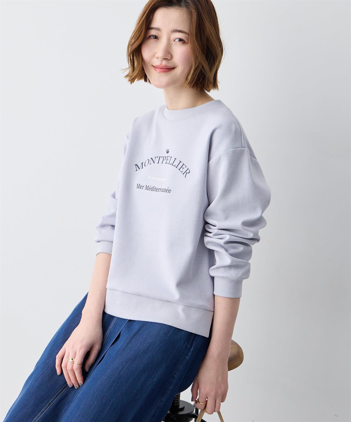 Petit Honfleur カレッジロゴプルオーバー_sub_2