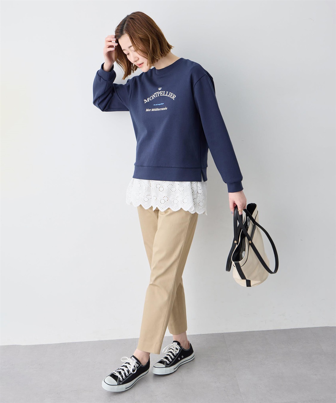 Petit Honfleur カレッジロゴプルオーバー_sub_6