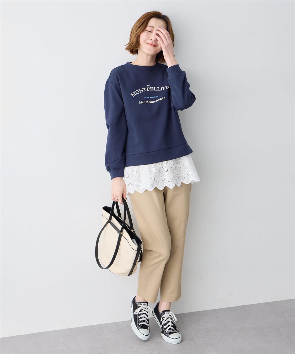 Petit Honfleur カレッジロゴプルオーバー_sub_7